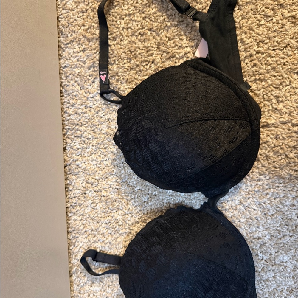 Black Lace Bra